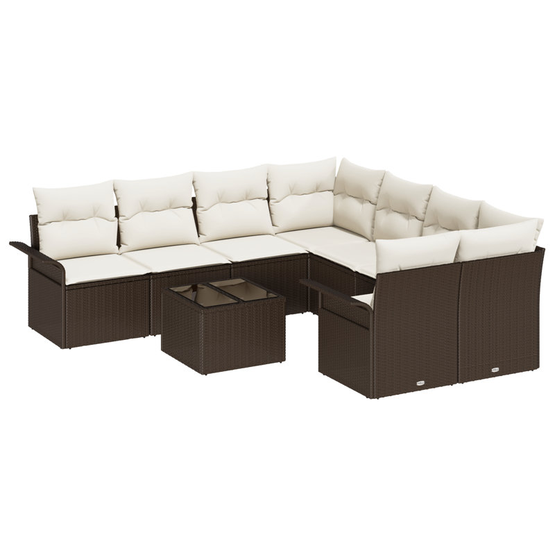 141cm Wide Patio Sofa with Cushions