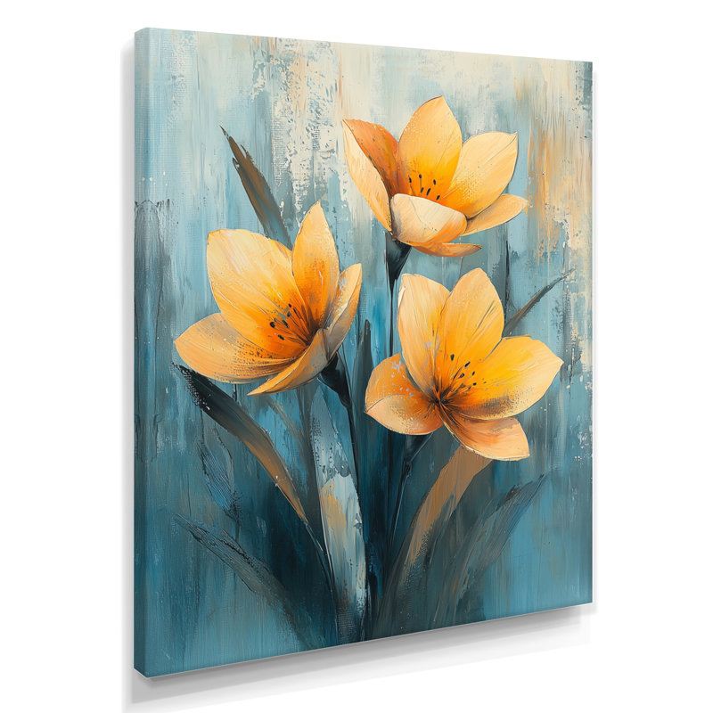 Henderson - Floral Canvas Art Print, H 40 po x l 30 po, Toile tendue, Ne s’applique pas