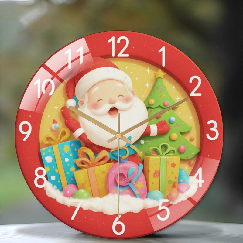 Horloge murale de Noël 12 po