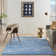 Pleasanton Abstract Blue/Ivory Area Rug
