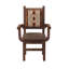  Fauteuil Barnwood Colonial - Tissu client-1224794236
