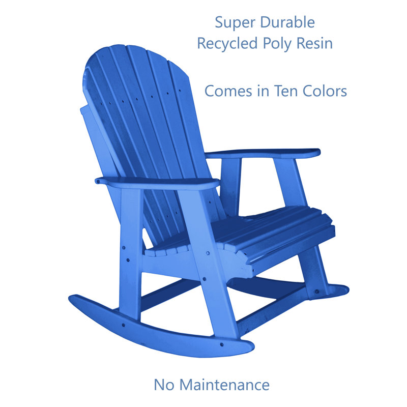 Chaise berçante Klein Poly, Bleu
