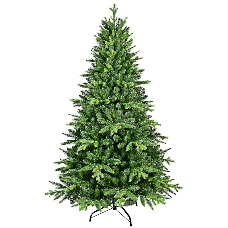 Artificial Pre-Lit Christmas Tree With Metal Stand, 5'