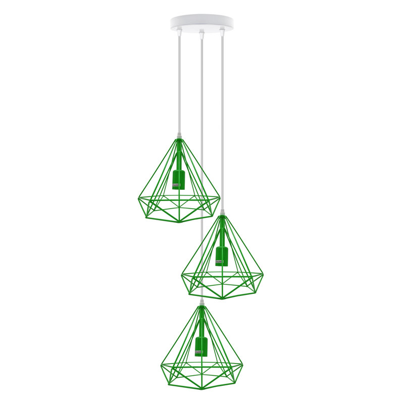 Marquee 3 - Light Cluster Pendant, Green