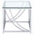 Square Glass Top End Table