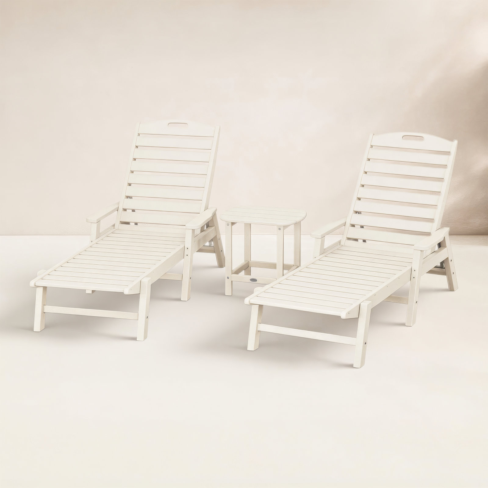 POLYWOOD® Nautical 2-Person Patio Seating Group, Sand
