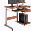 Bureau d'ordinateur complet, grain de bois-1896454867
