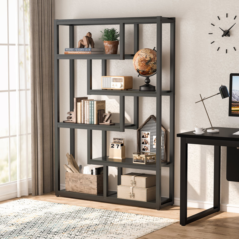 Kunigunde Geometric Bookcase, Black