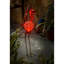 Statue de jardin flamant rose en métal solaire Jaron