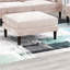 Mobilier de salon rosé, modulaire 5 pièces avec et chaise, modulaire en tissu, coussins inclus-2140537114