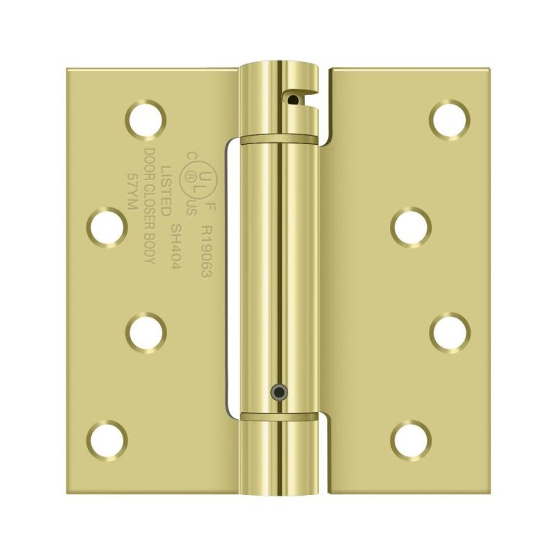 64'' x 64'' Steel Surface Mount Hinge, Polished Brass