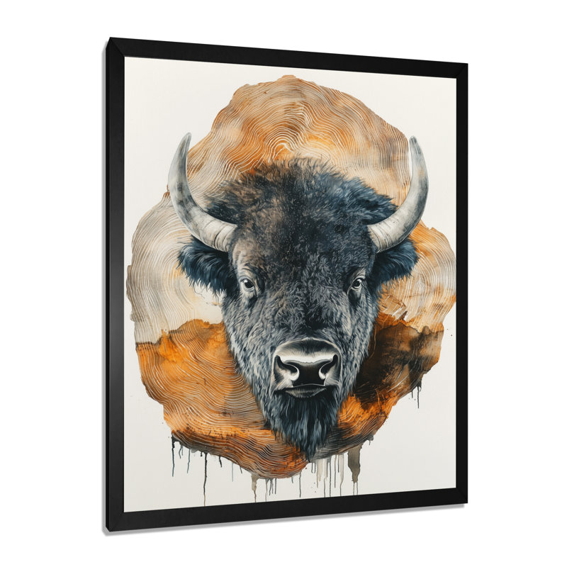 Gonnella - animaux, art mural, H 20 po x l 12 po, Picture Framed, Noir, noir, noir, noir