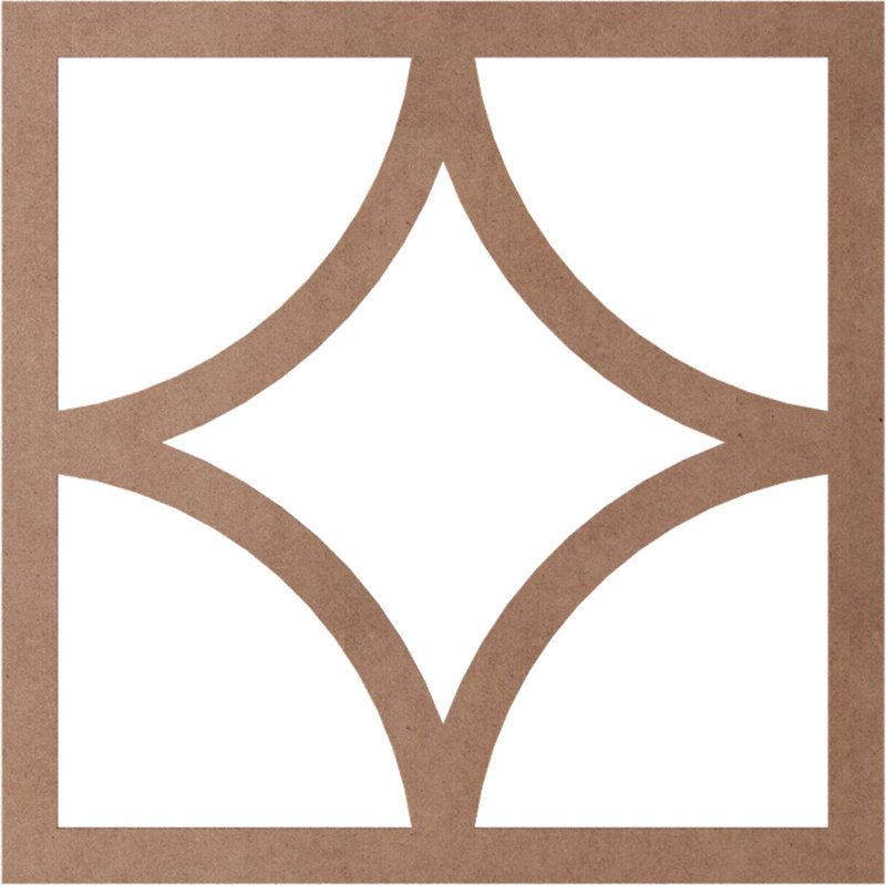 Statesman Ceiling Medallion, 36" H x 36" W x 0.38" D, Wood (Paint Grade)