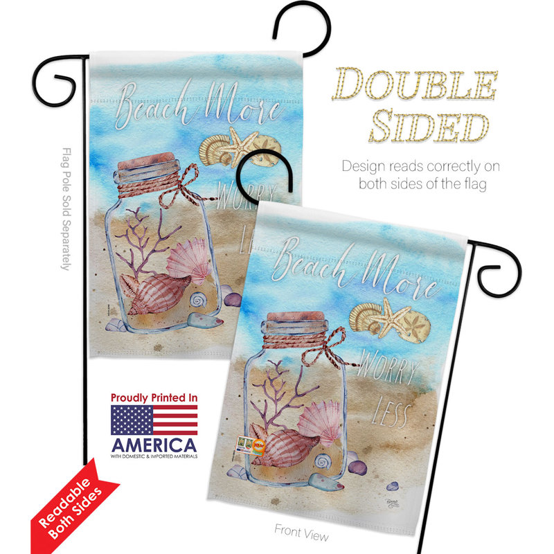 Double Sided Polyester Garden Flag, 18.5" H x 13" W