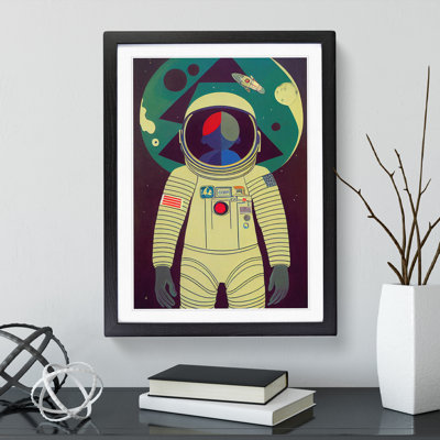Retro Astronaut No.4 - Single Picture Frame Print