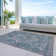 Machine Washable Indoor/Outdoor Claudian ACN1240 Blue Rug