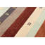 Tapis rouge foncé / gris / brun en laine tissé à la main 2 pi 4 po x 10 pi 2 po Buchy Southwestern