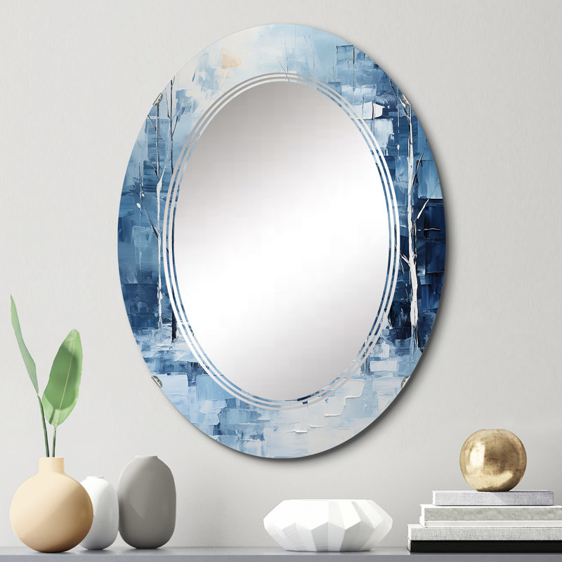 Miroir mural Idonis - Paysages ovale, 30 po x 20 po