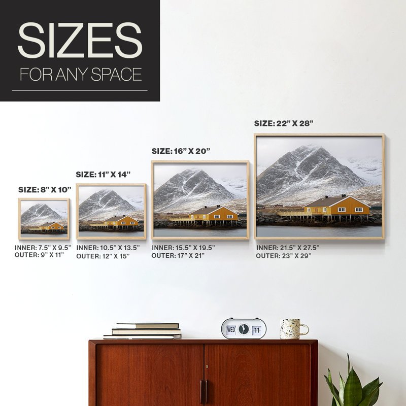 LANDSCAPES Series XLVIII -Framed Print - Restickable, H 8 po x l 10 po