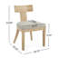 Ensemble de 2 chaises de salle à manger avec coussin moelleux et pieds en bois