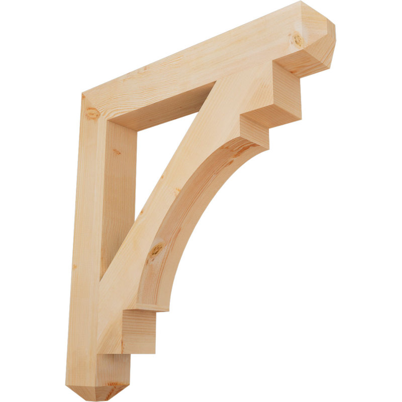 Support l 5 1/2 po x P 40 po x H 44 po Merced Craftsman, Sapin de Douglas, H 44 po x l 5,5 po x P 40 po