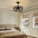 Buffy 20" Farmhouse Caged Ceiling Fan with Light Kit and Remote Control Included