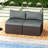 2-Piece Modern Outdoor Sectional Sofa Set-114797004-114797001