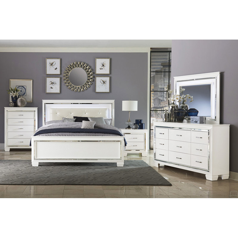Commode 9 tiroirs, Blanc