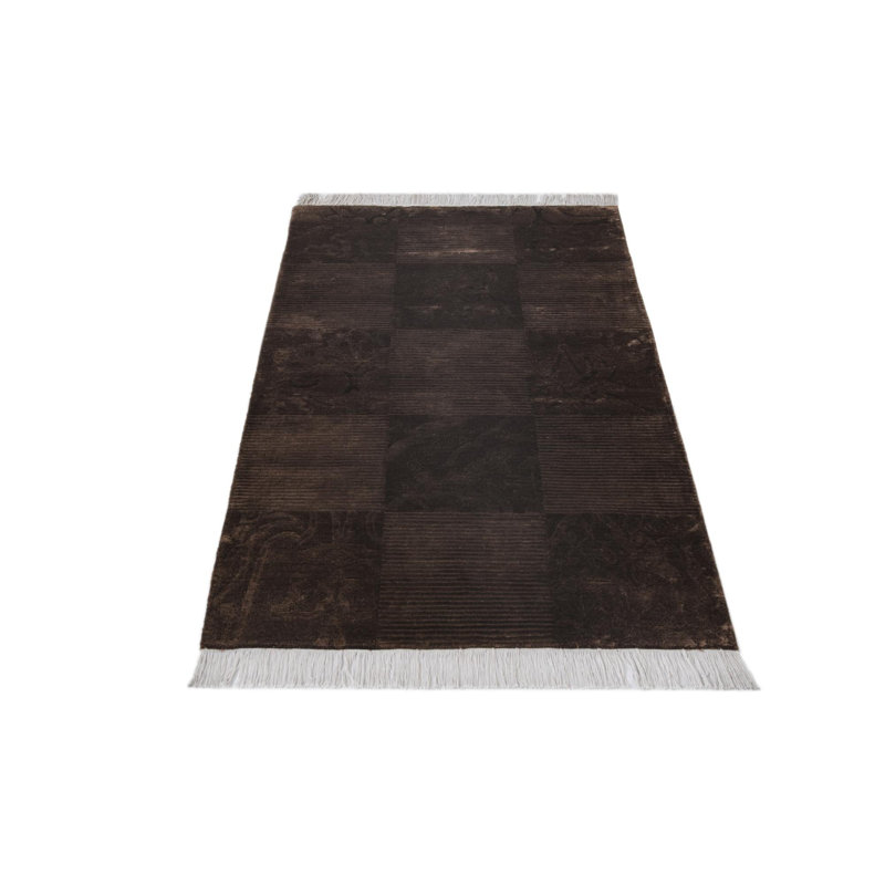 Tapis brun chocolat Pastrana