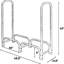 Support à bois de chauffage robuste avec couvercle imperméable, support de rangement extérieur pour bois de chauffage de 4 pi pour foyer, support à bûches en acier d'une capacité de 330 lb