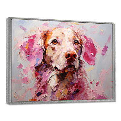 Rose Labrador Popart - art mural chien
