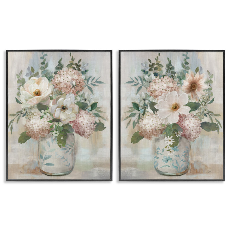 Ensemble de 2 giclées encadrées, assorties, par Nan, Giclée encadrée noir minuit, H 20 po x l 32 po