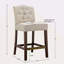 Tabouret de comptoir touffeté