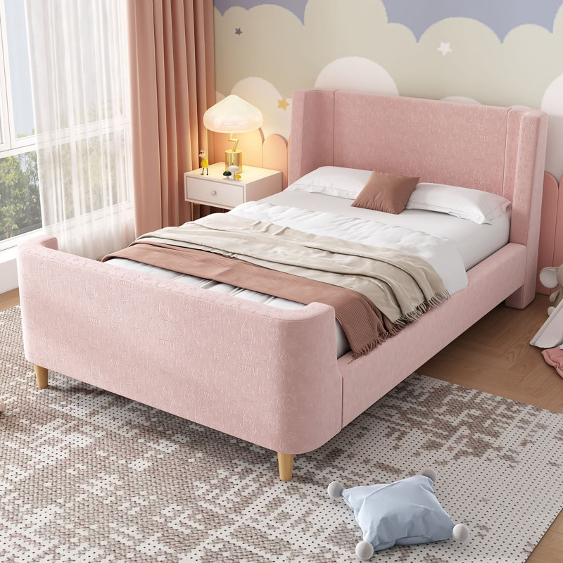 Single (3') Bed Frame, Pink
