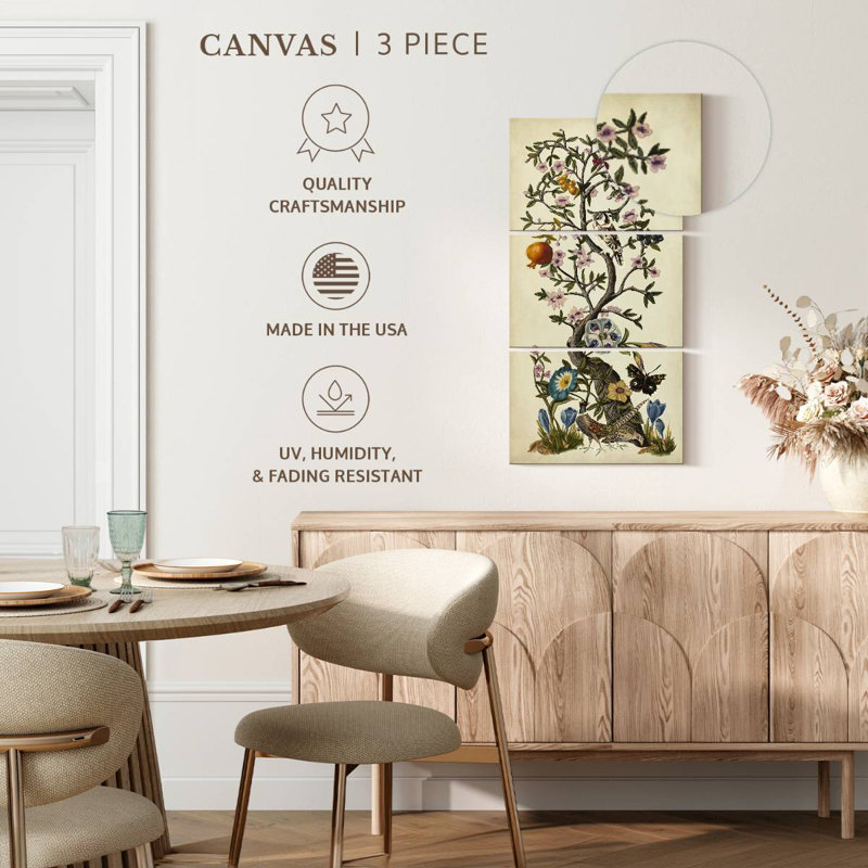 Chinoiserie Natura I, H 38 po x l 18 po