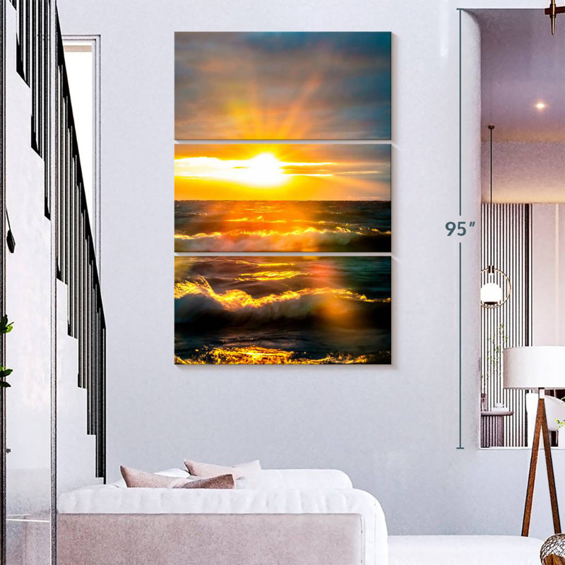 Gillard Sunrise Over Ocean I, H 74 po x l 48 po