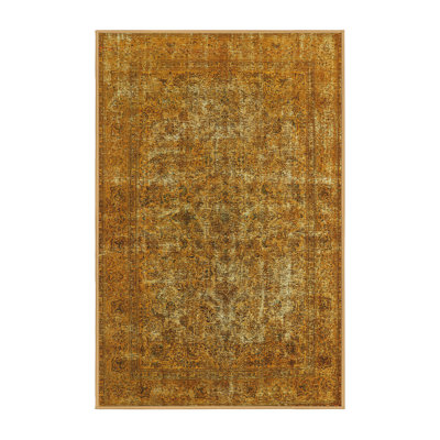 Tapis oriental orange