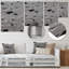 Art mural noir et blanc minimaliste Labyrinth Waves - Minimalisme-1386256598-1386256599