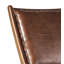 Leather Folding Low Armchair