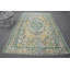 Tapis vert et turc rétro fait à la main pour décoration de salon oriental antique