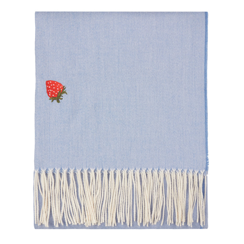 Fruits Knitted Throw Blanket