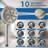 12" Shower Head, High Pressure 10-Spray Handheld Showerhead Rainfall Shower Head Combo, Adjustable  Extension Arm, 71" Hose-119691558