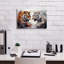 Epic Graffiti 'Wild Life Of Predators In Watercolor 10' by Momart Canvas Wall Art, 18" x 12"-106415110