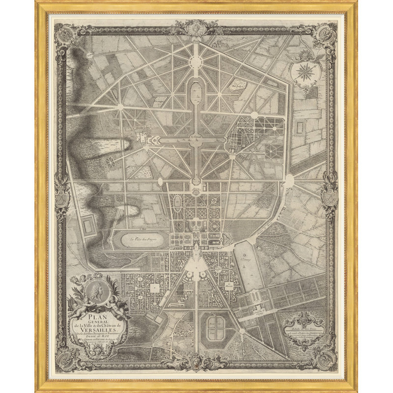 Plan de Versailles - reproduction de cadre photo
