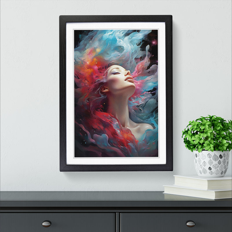Galaxy Modern - Framed Print, Black Framed, 46cm H x 34cm W