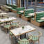 Banc rembourré en similicuir Nordic Modern