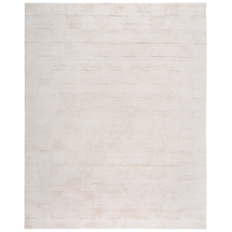 Sarik Handtufted Recycled Cotton Machine Washable Solid Color Rug, Rectangle 3" x 5"