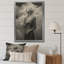 Noir sur blanc, silhouettes surréelles: sur toile-222027465-222027471