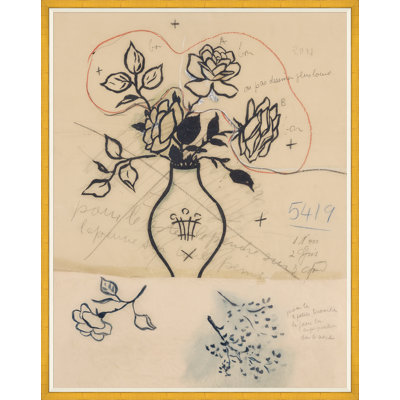 Tres Roses Print by Paule Marrot