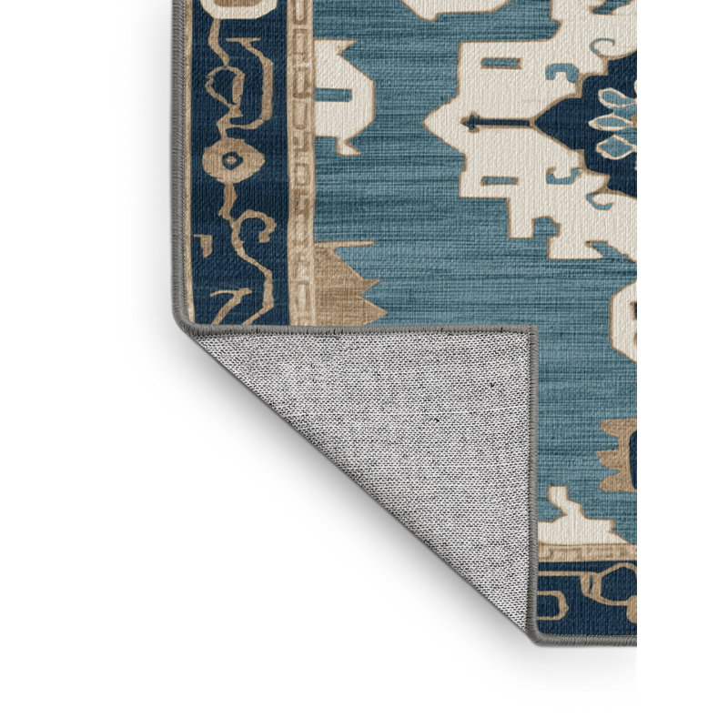  Tapis lavable Aegean Coast Coastal, Rectangle 4pi x 6 pi